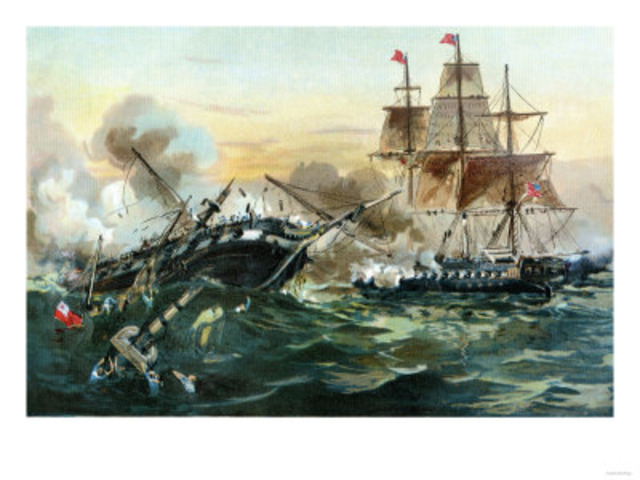 USS Constitution scores a victory