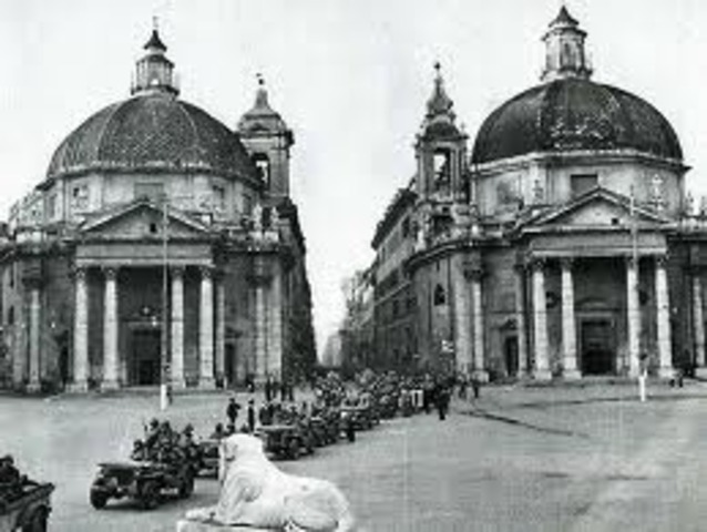Rome captured by the Allies