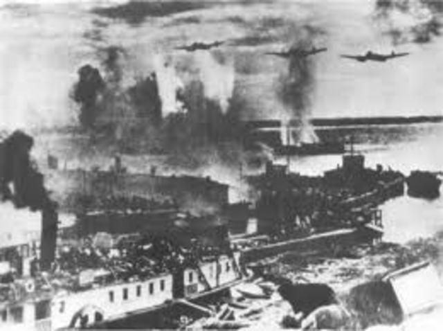Massive German air raid on Stalingrad
