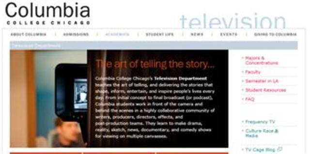 Emisión de programas educativos por televisión el Chicago TV College