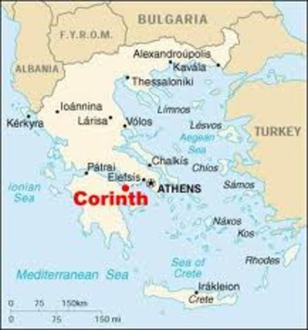 BCE, corinth was taken over