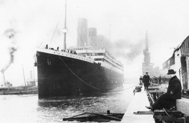 The Titanic casts off