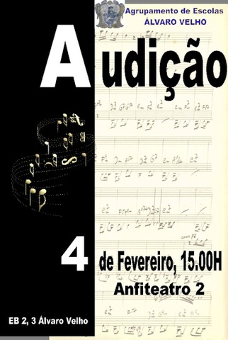 Audição dos alunos de Educação Musical