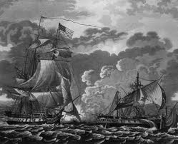 Britain Blockades American ports