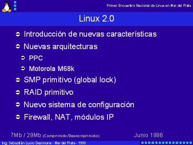 versión linux 2