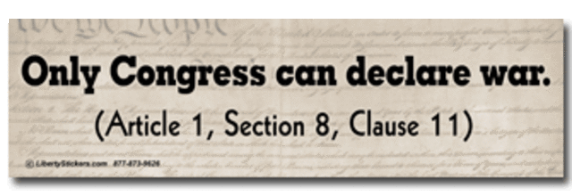 Congress Decares War on Britain