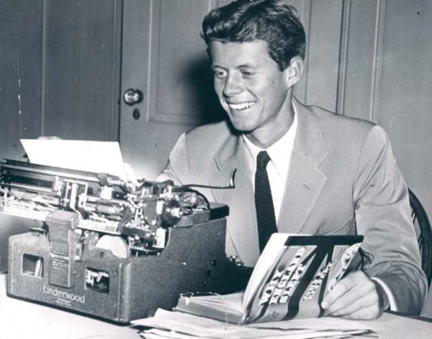 JFK writes his senior thesis