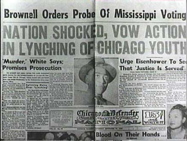 Emmett Till was kidnapped from uncle's home and brutally murdered.