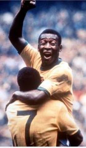 Brazil wins its second world cup with pele playing