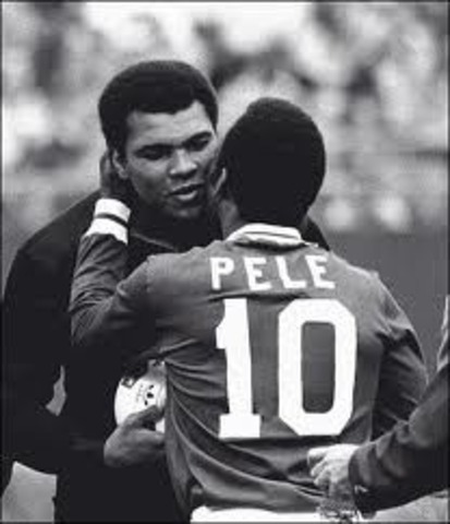 pele playes his last game for the Brazilian national team