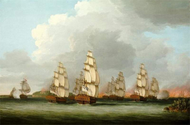 Britain Blockades American Ports