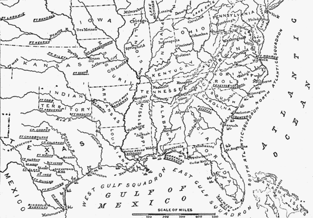 Britain Blockades American Ports