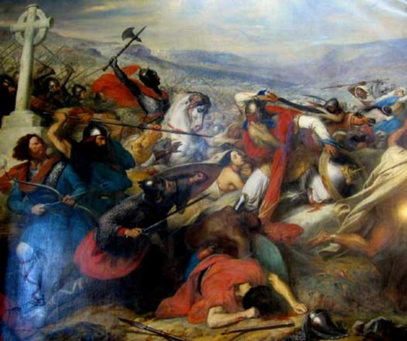 Charles Martel defeated the Moors at the Battle of Tours