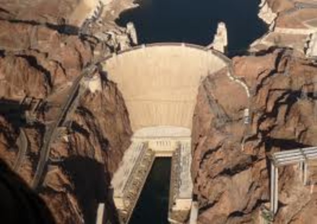 The Hoover dam is finished