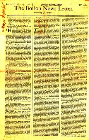 Boston's First Newspaper