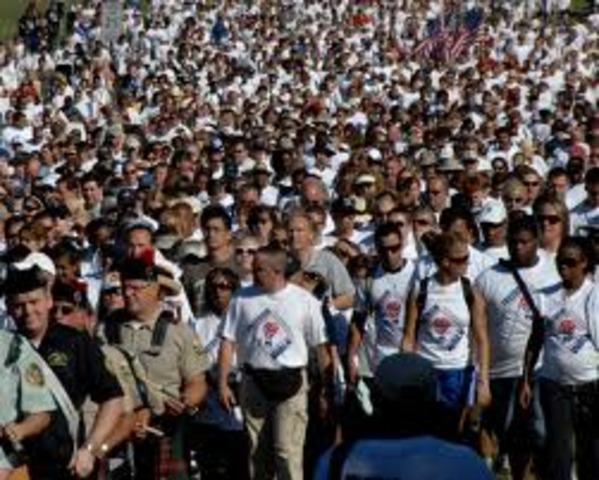 Thousands Head to New Land