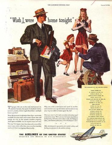 "Wish I were home tonight"