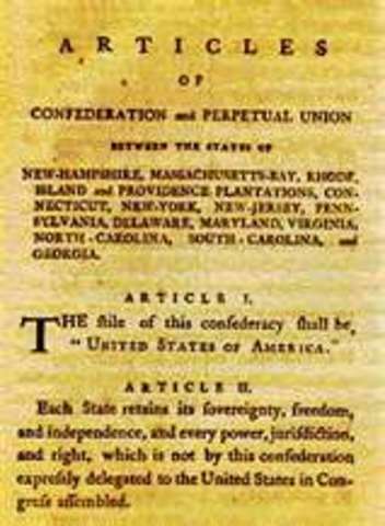 articles of confederation is signed