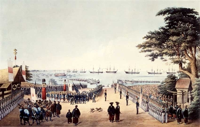Commodore Perry opens Japan