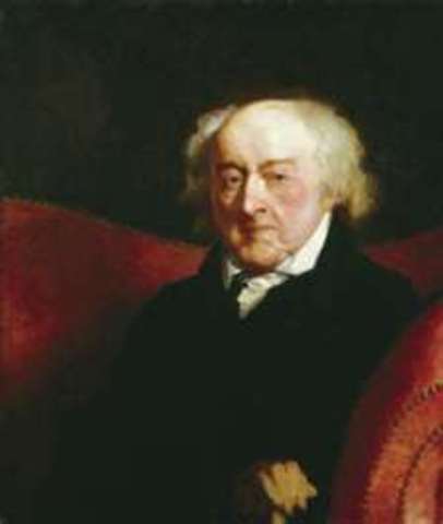 His Vice President John Adams was electide
