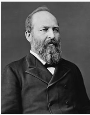 The birth of James A. Garfield