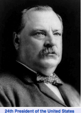 The birth of Grover Cleveland