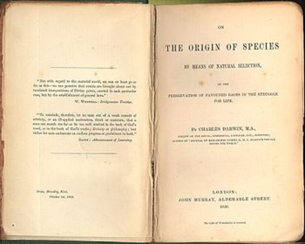 Publica el origen de las especies