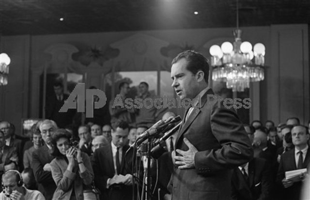 Nixon runs for governor of California – defeated by Jerry Brown