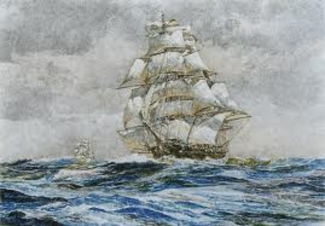 britan blockades american ports