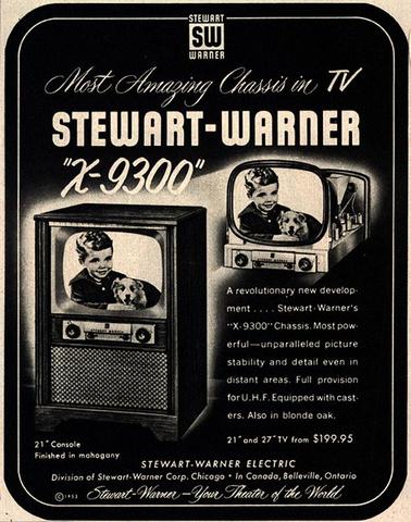 Stewart Warner TV X-9300