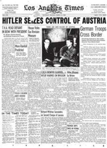 Hitler seizes Austria