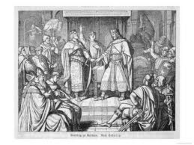 Division of Charlemagne's empire