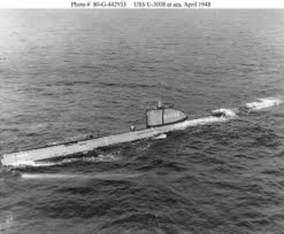 German U-boats attack merchant ships in the Atlantic.