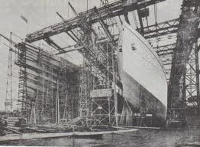 The hull of  the Titanic  in Belfast.