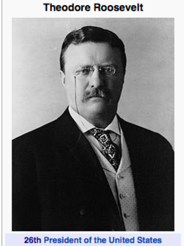 The birth of Theodore Roosevelt