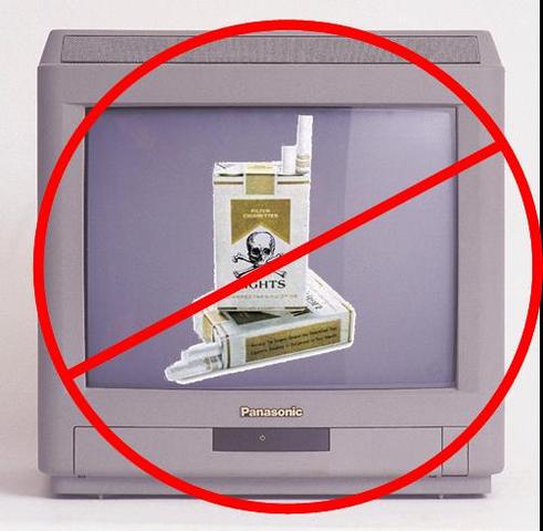 Cigarettes banned from TV