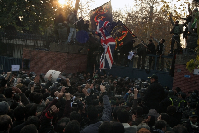 UK embassy raided in Tehran