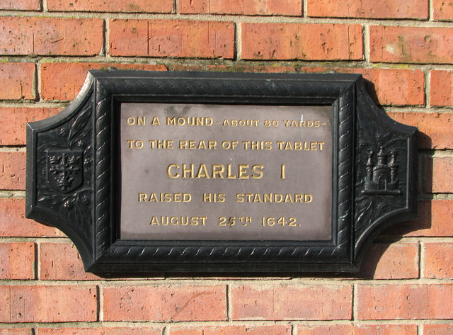 Charles I raises standard