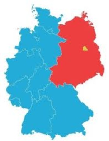East Germany becomes communist