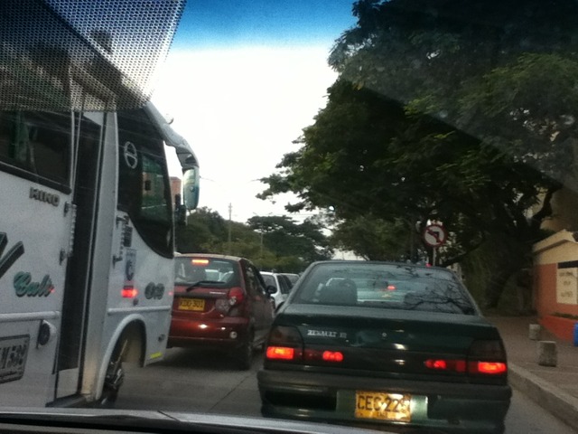 Pero el trancón siguio.