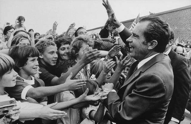Nixon re-elected as President of the United States of America