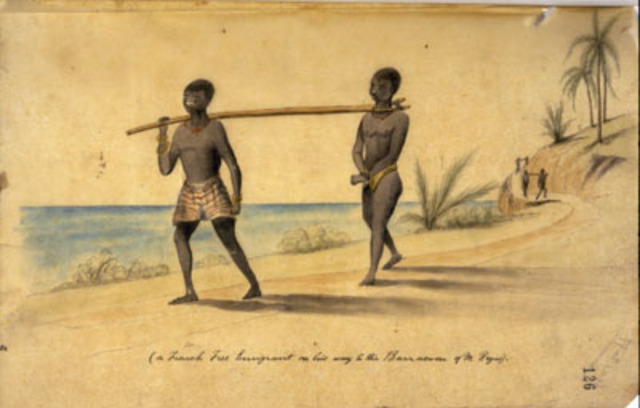 African slaves captured by Portuguese