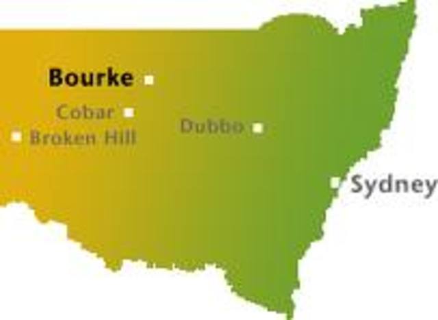 Fred Hollows visited Bourke