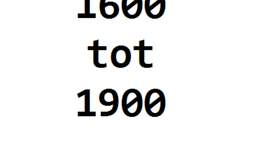Timeline: 1600 - 1900
