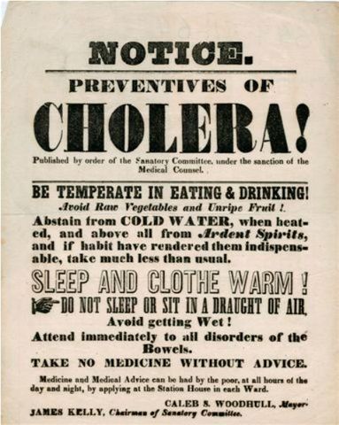 Cholera epidemic NYC