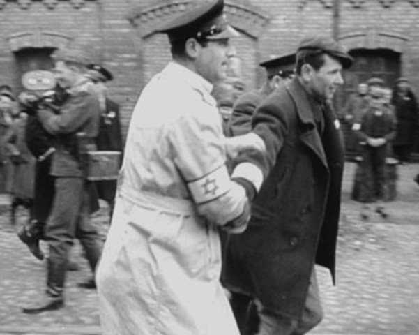 Nazis begin "rounding up" Jewish people for Labor Camps