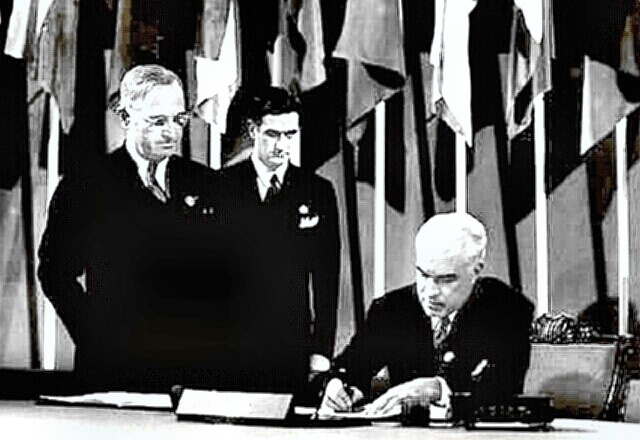 United Nations charter is signed in San Francisco