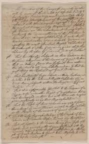 Declaration of Rights and Grievances is passed