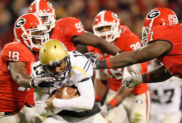 Wes Hutter plays in his first varsity football game.
