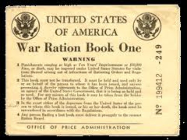 War rationing in America